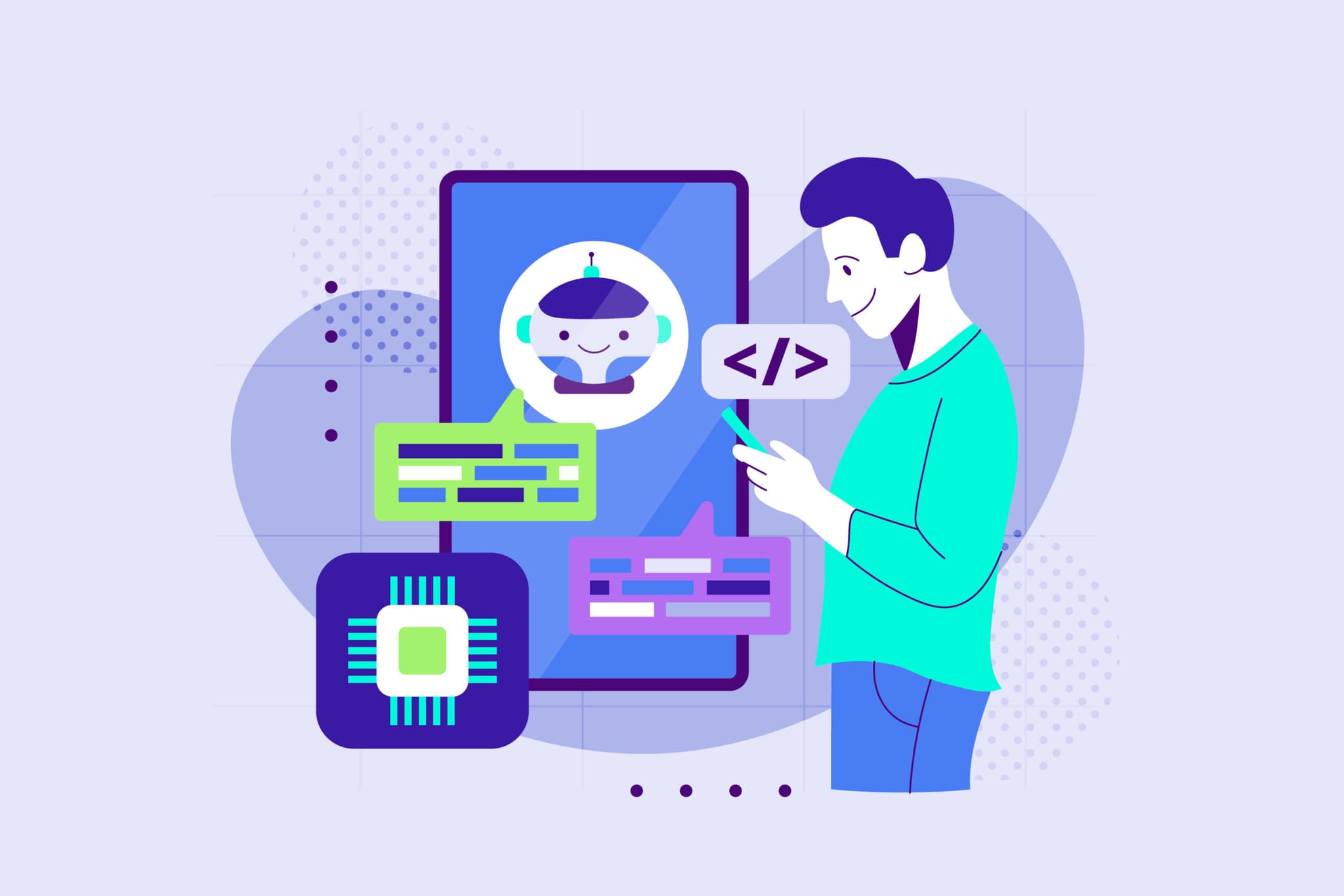 Representational image for a blog about Large Language model