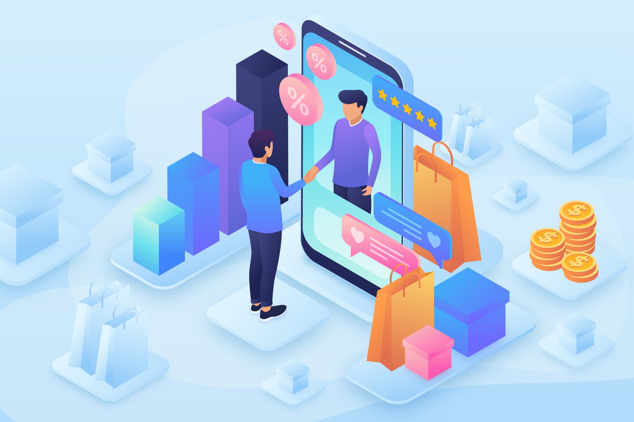 Representational image for virtual shopping assistants.