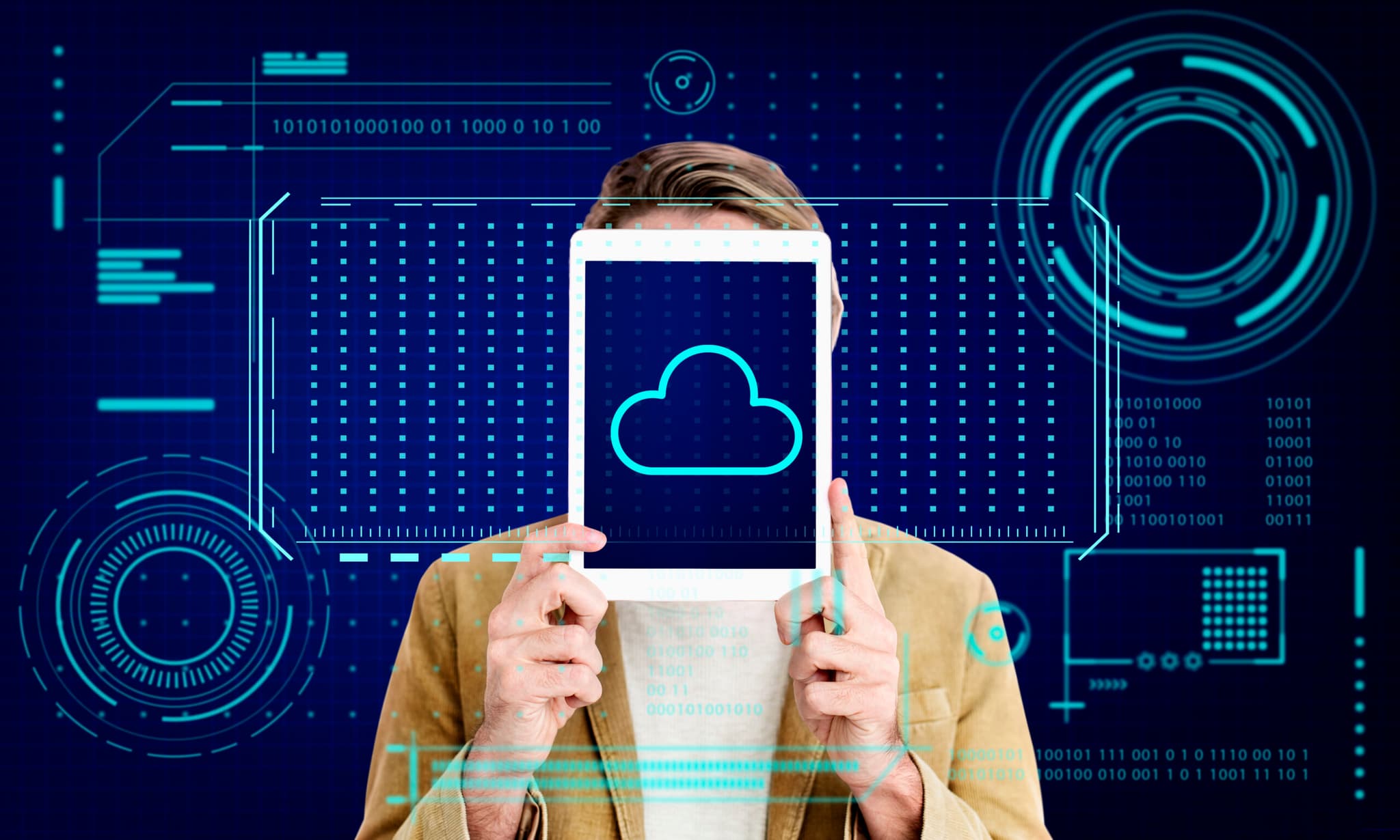 Representational image about a blog for Cloud computing